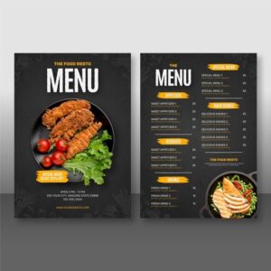 menu card