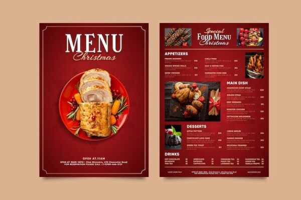 menu card