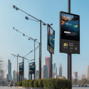 Pole Kiosks Advertising