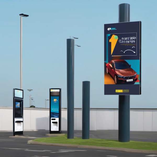 Pole Kiosks Advertising