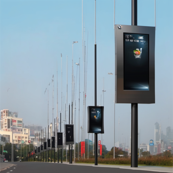 Pole Kiosks Advertising