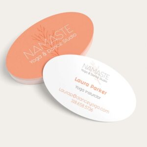 Oval Business Cards